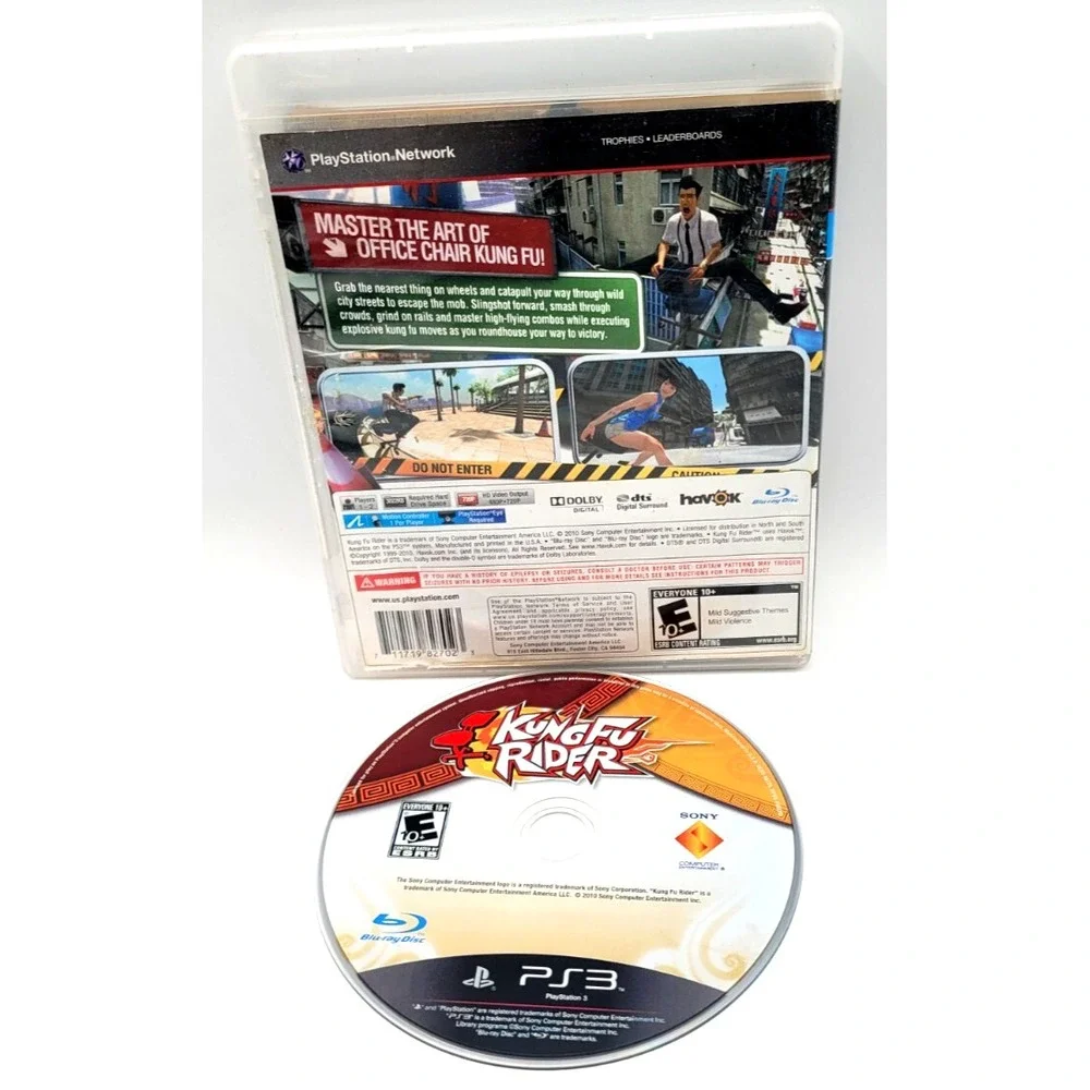 Kung Fu Rider Sony‎ PlayStation 3 2010 Game & Case PS3